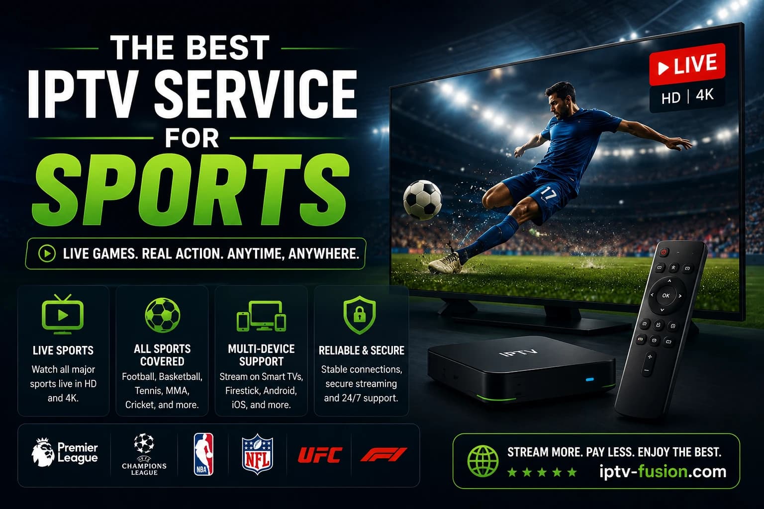 Best Sports IPTV Service in 2026: NFL, NBA & More