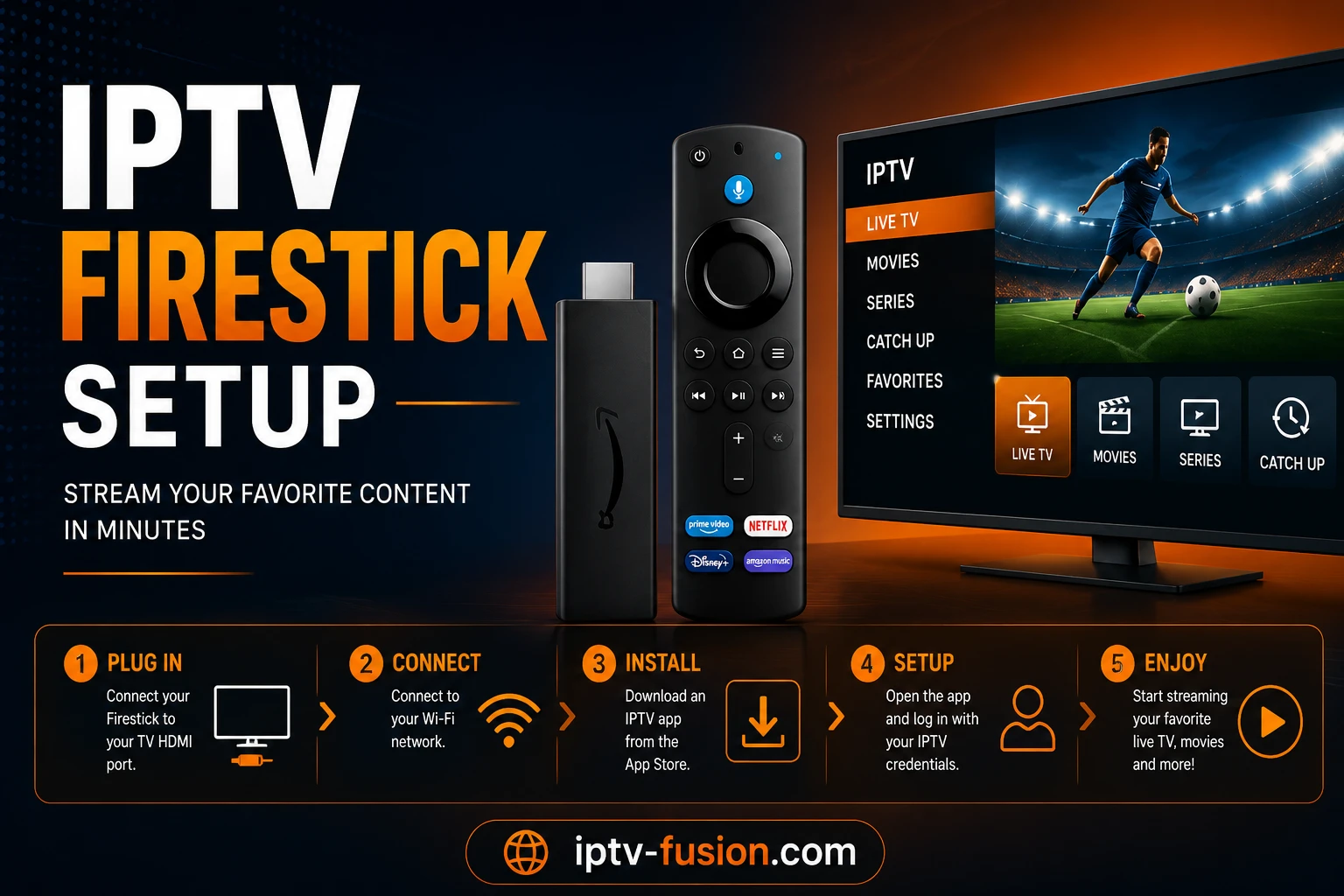 Install Downloader app on Firestick for IPTV