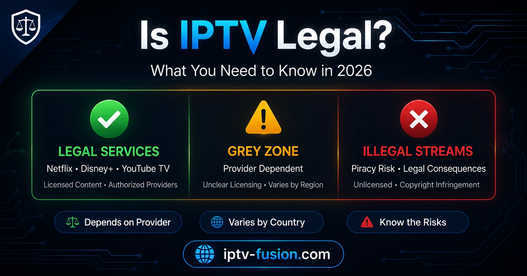 Is IPTV legal explained 2026